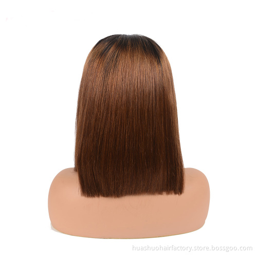 High Quality Cheap Virgin Cuticle Aligned Colored Bob Short Wig, Brazilian Curly Bob Lace Front Wig ,Bob Human Hair